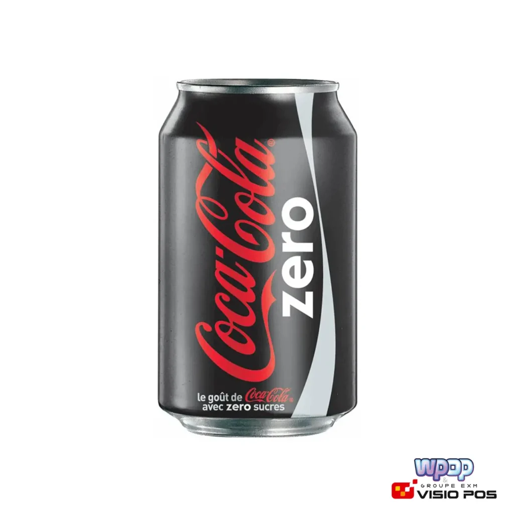 Canette soda Coca-Cola light 33 cl en vente dans notre boutique en ligne - Wpop & Visio Pos